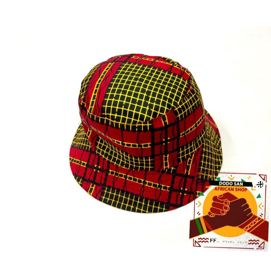 アフリカンプリントのバッケットハット 帽子 COLORFUL HAT
