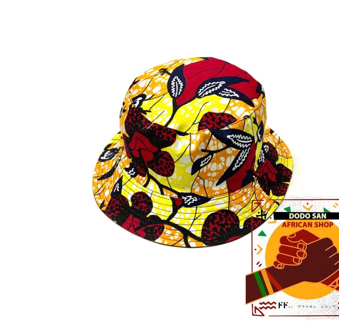 アフリカンプリントのバッケットハット 帽子 COLORFUL HAT