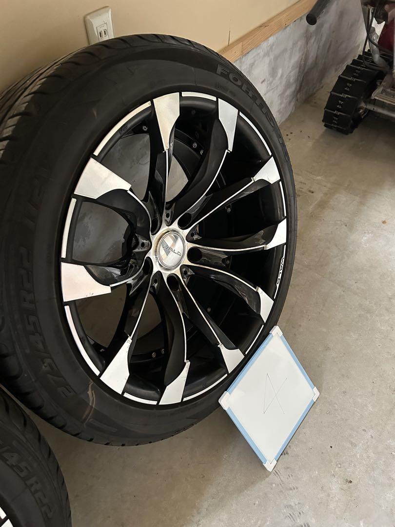 WALD JARRET 275/45R22 タイヤセット
