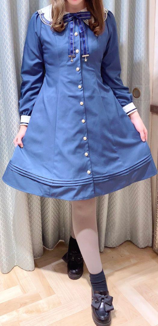 美品 Amavel FantasyMilkywayフィット＆フレアワンピース