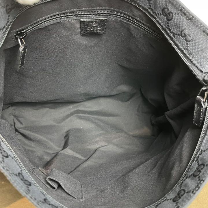 HOT大人気 極美品✨Gucci キャンバス 黒 A4収納 I4ZlJ-m29689896651 ショルダー GG柄 シェリーライン 新作登場HOT