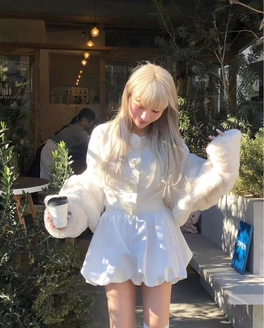 treatürselfニットカーディガン アイボリー SIZE Treat UrseIf