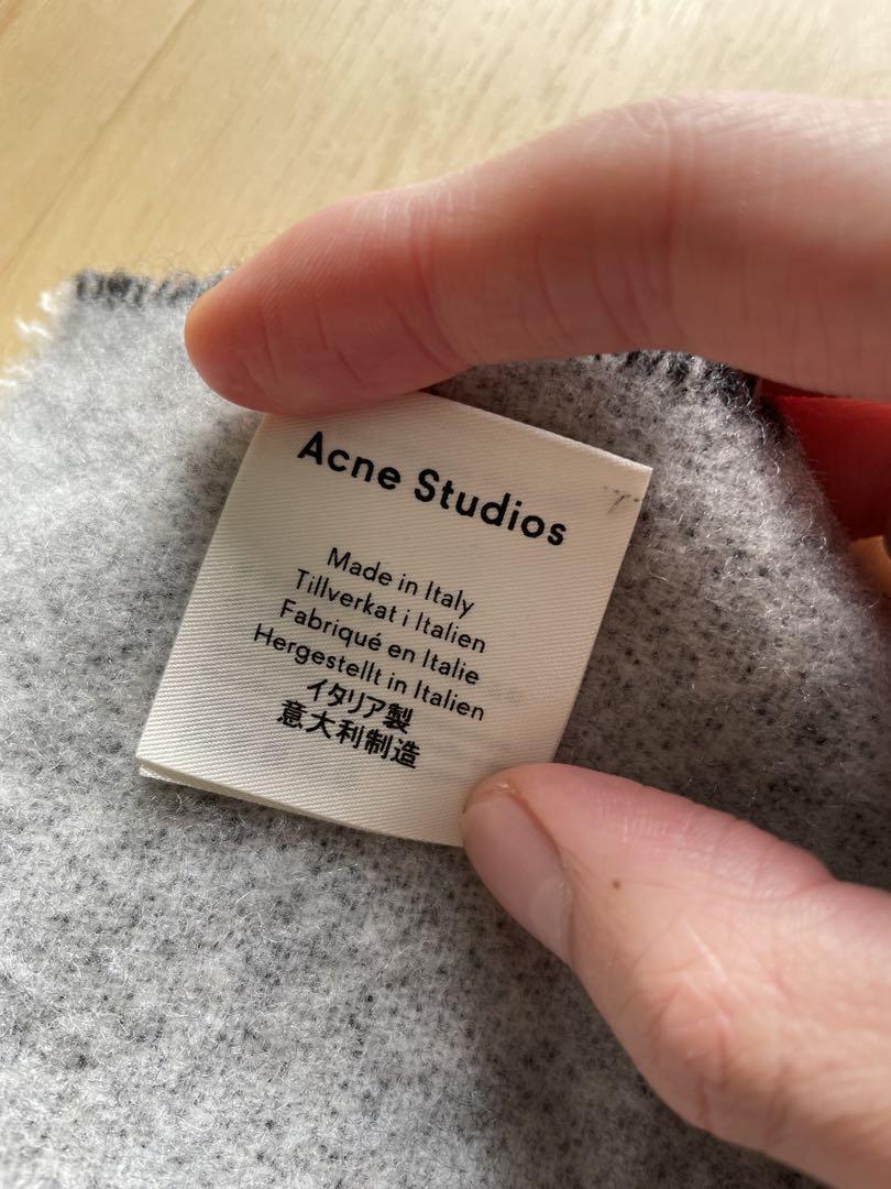 小物 acne studious JACQUARD LOGO SCARF