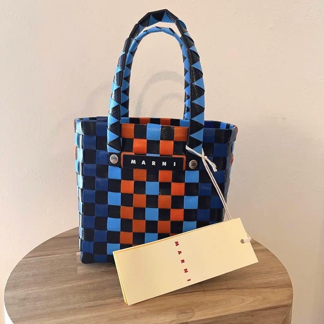 １着でも送料無料 未使用】MARNI KIDS メルカリ - マルニ MARNI 保存袋付き カゴバッグ バッグ