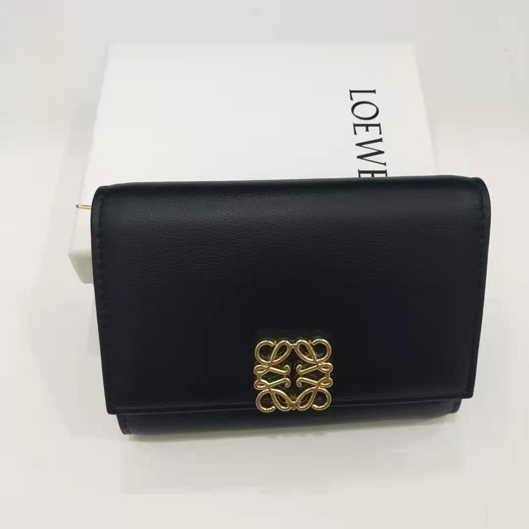 LOEWE ロエベ アナグラム バーティカル ウォレット スモール 三つ折り財布