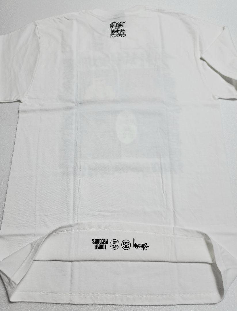 STUSSY Tower Records Youth Brigaard T White M New | eBay