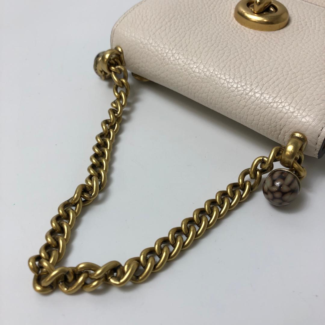 セール通販 極美品 ミニショルダーバッグ レザー アイボリー JlDZK-m29702958486 1B060 コーチ 2WAY 最新品低価