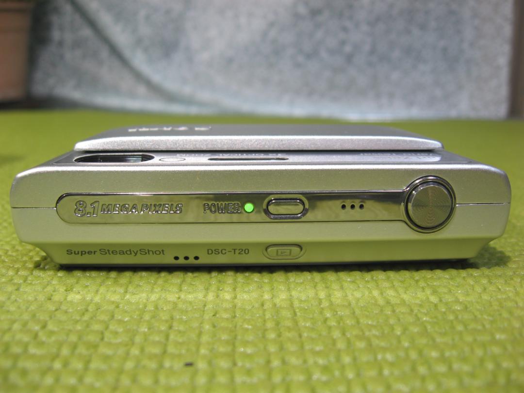 【完動美品】ソニー サイバーショット DSC-T20 スリムデジカメ 皮ケース付 完動美品】ソニー サイバーショット DSC-T20 スリムデジカメ 皮