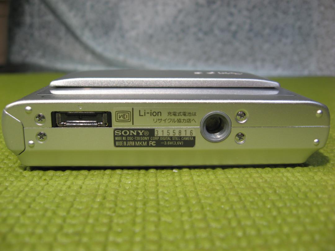 完動美品】ソニー サイバーショット DSC-T20 スリムデジカメ 皮