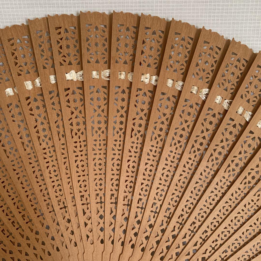 白檀扇子 センス共箱 茶道具