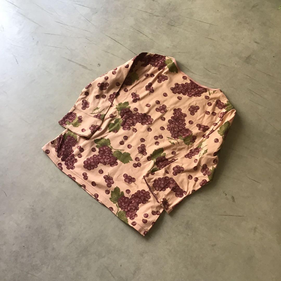 PINKHOUSE ピンクハウス　カットソー　ロンT ぶどう柄　ピンク
