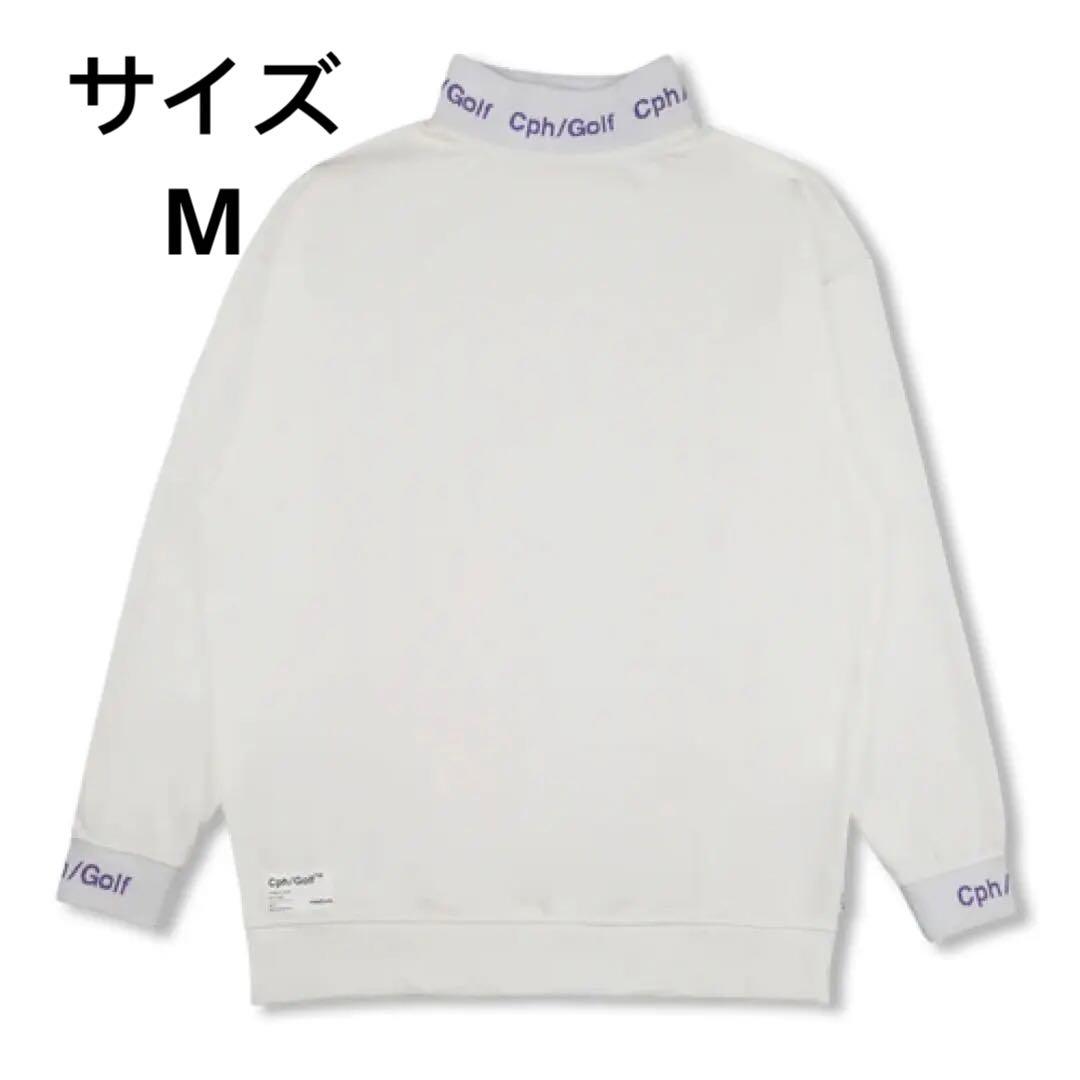 CPH GOLF JACQUARD MOCK NECK LS TEE サイズMM CAPTAINS HELM GOLF