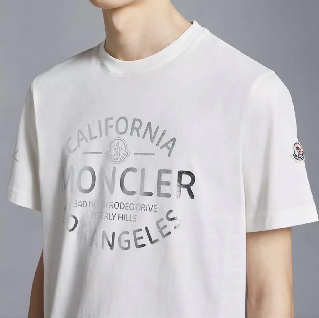 極美品　モンクレール　2024 Tシャツ　メタリック　国内正規品 4S111