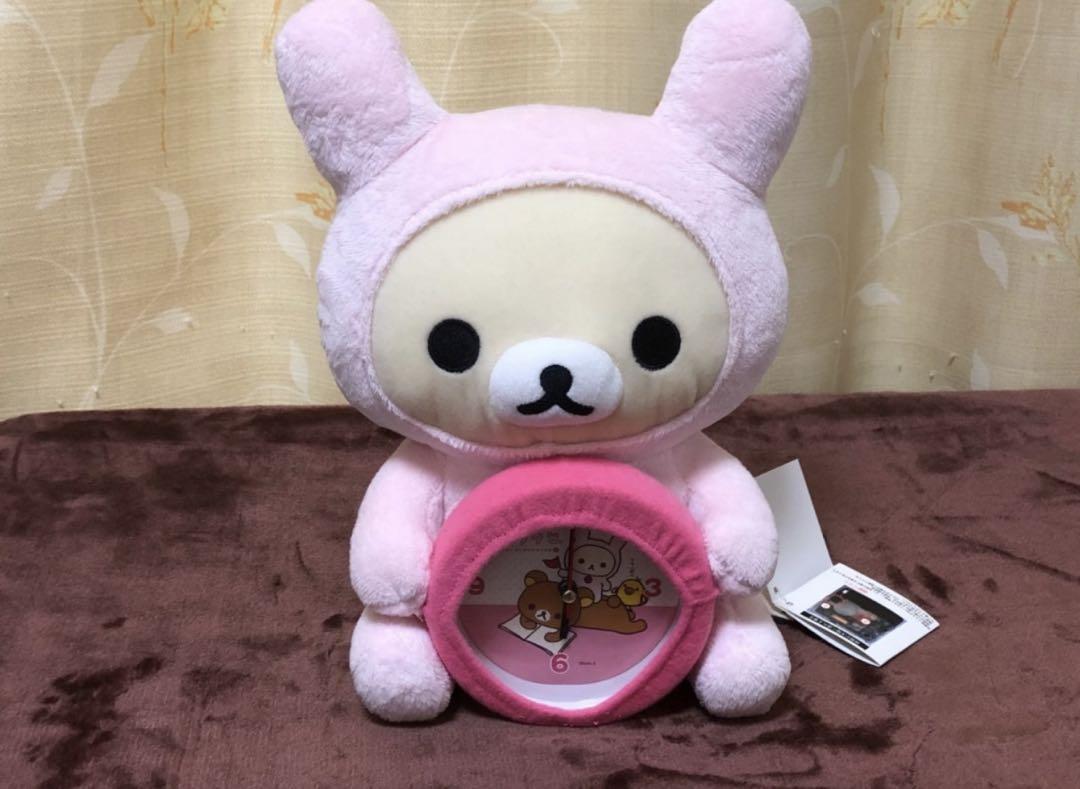 ☆コリラックマノヤンチャナマイニチ　ぬいぐるみクロック☆新品♪☆非売品、希少！☆