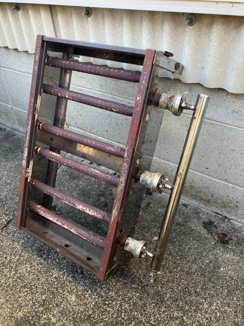 鉄板付き焼き台 業務用やや傷や汚れあり