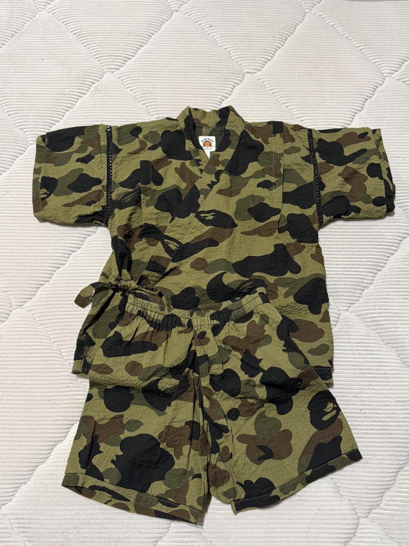 A BATHING APE BABYMILO マイロ エイプ カモフ 迷彩 甚平