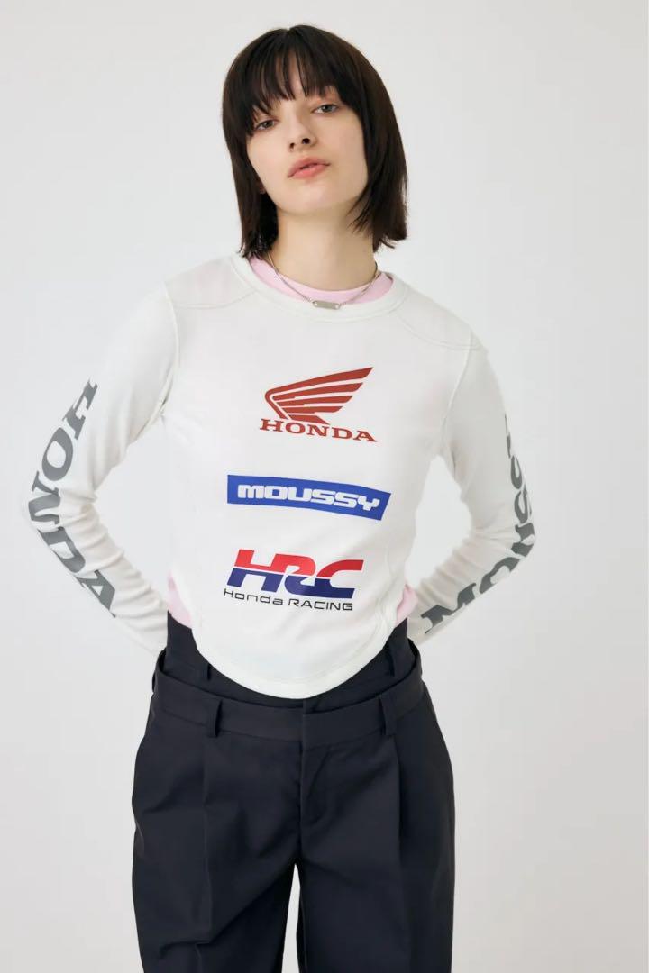 moussy×HONDA ROUND HEM L/Tシャツ コラボ商品