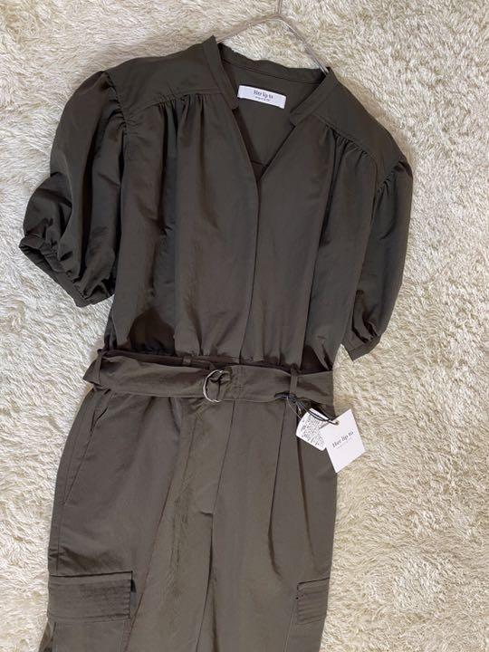 人気お買い得 タグあり新品 ブラウン Sサイズ 半袖 yiZEW-m29720154450 ハーリップトゥ オールインワン カーキ 人気格安