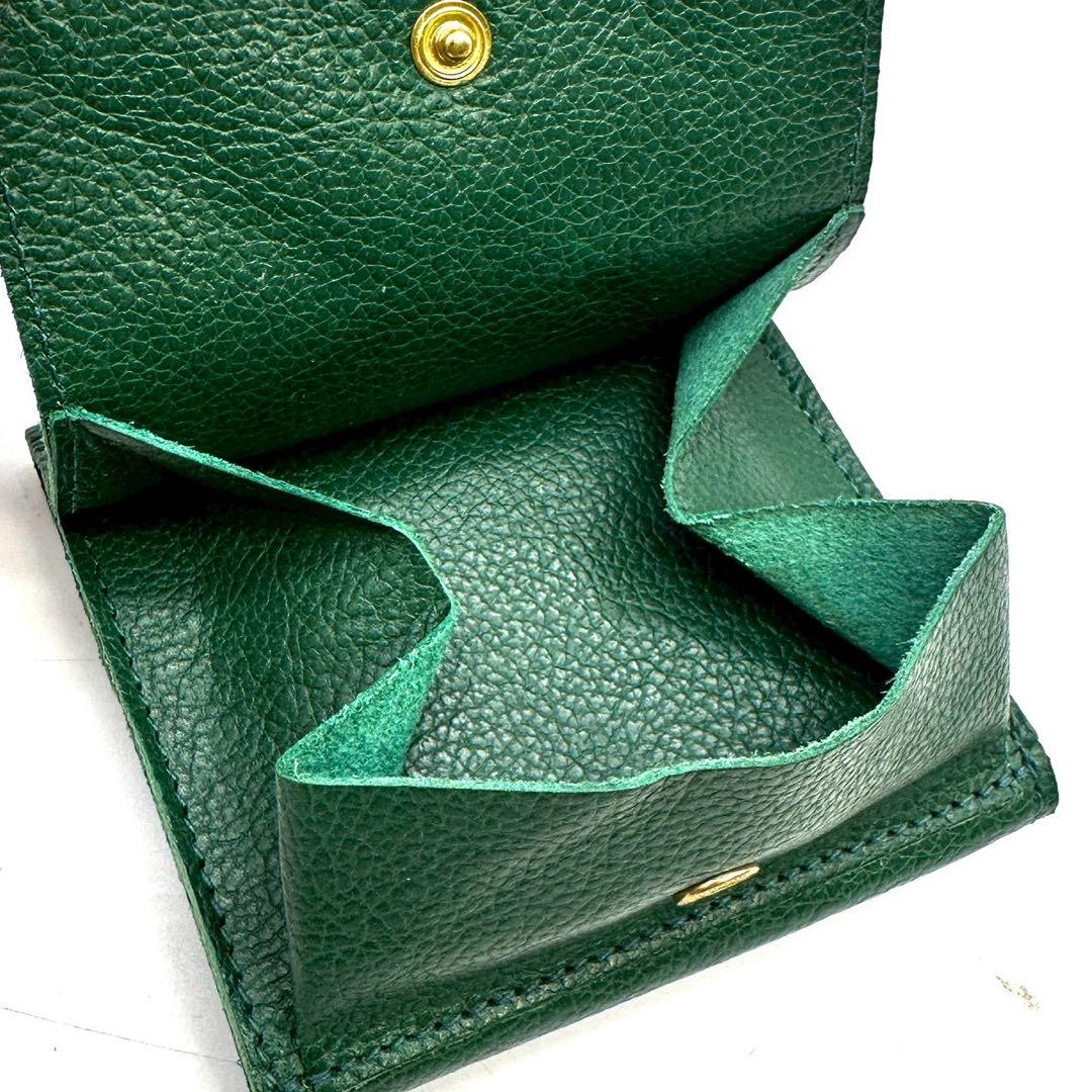 IL BISONTE イルビゾンテ ロゴエンボスドレザー 二つ折り財布