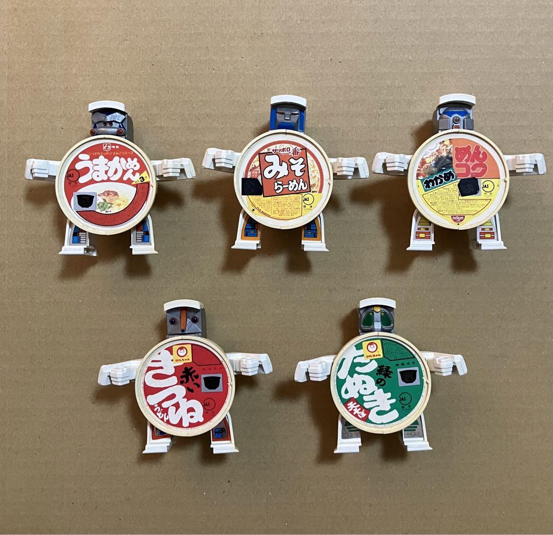テレコマ戦士　どんぶりマン　5体　まとめ売りのみ　赤いきつね　緑のたぬき