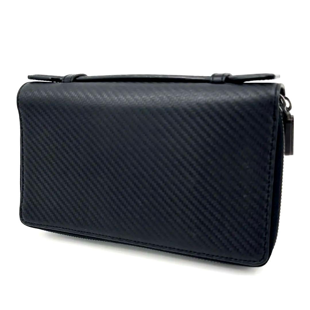 新作 良品】dunhill シャーシ オーガナイザー ラウンドファスナー 長 小物
