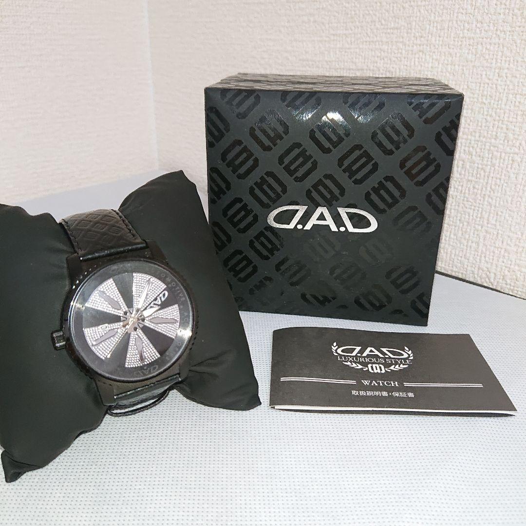 D.A.D アナログ腕時計 ブラック
