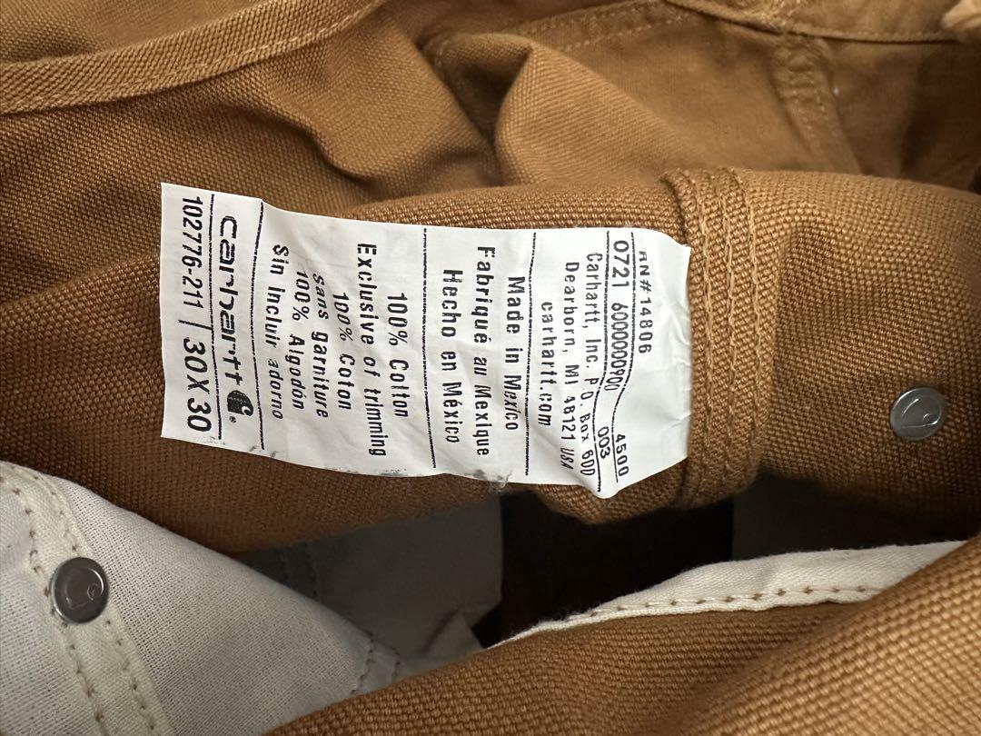 Carhartt ダックビブオーバーオール 【ブラウン】