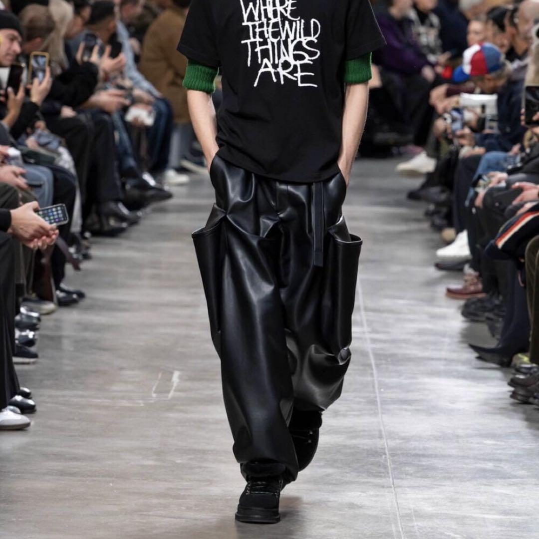 sacai 25aw Faux Leather Pants レザー パンツ