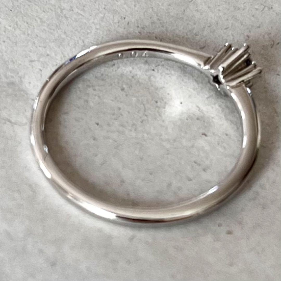 Star Jewelry スタージュエリー K18 WG ダイヤ リング 9号