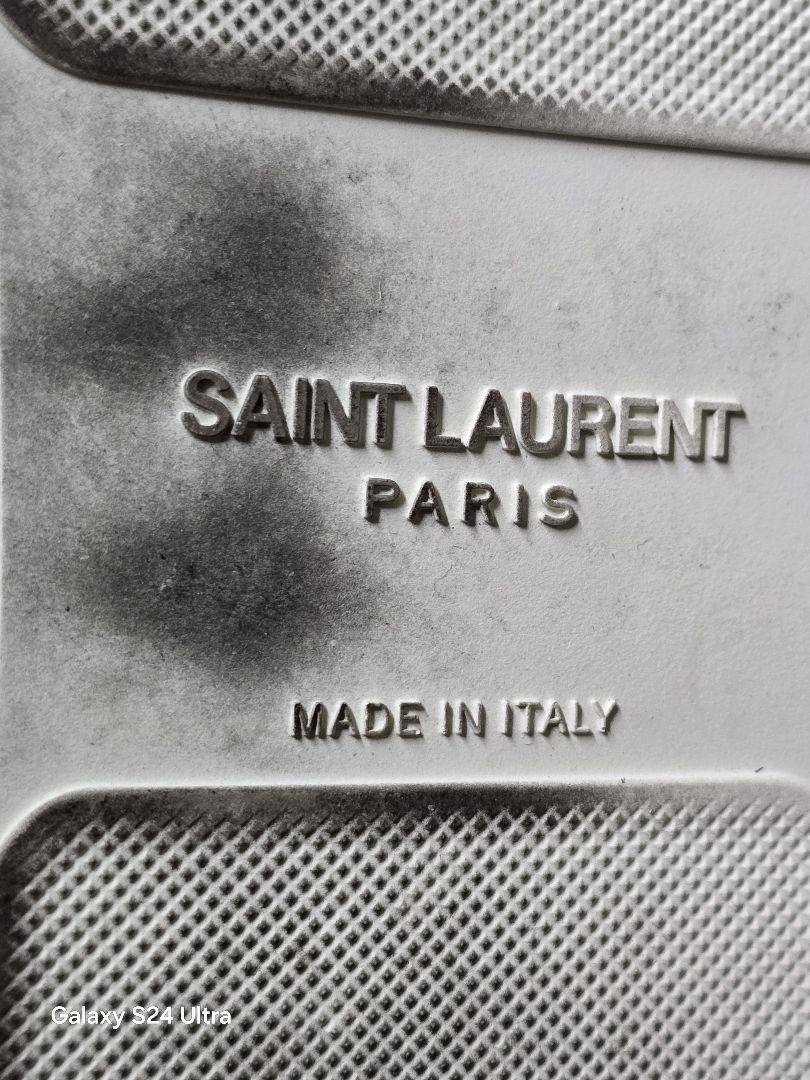 SAINT LAURENT ブラック/レッド ハイカットスニーカー