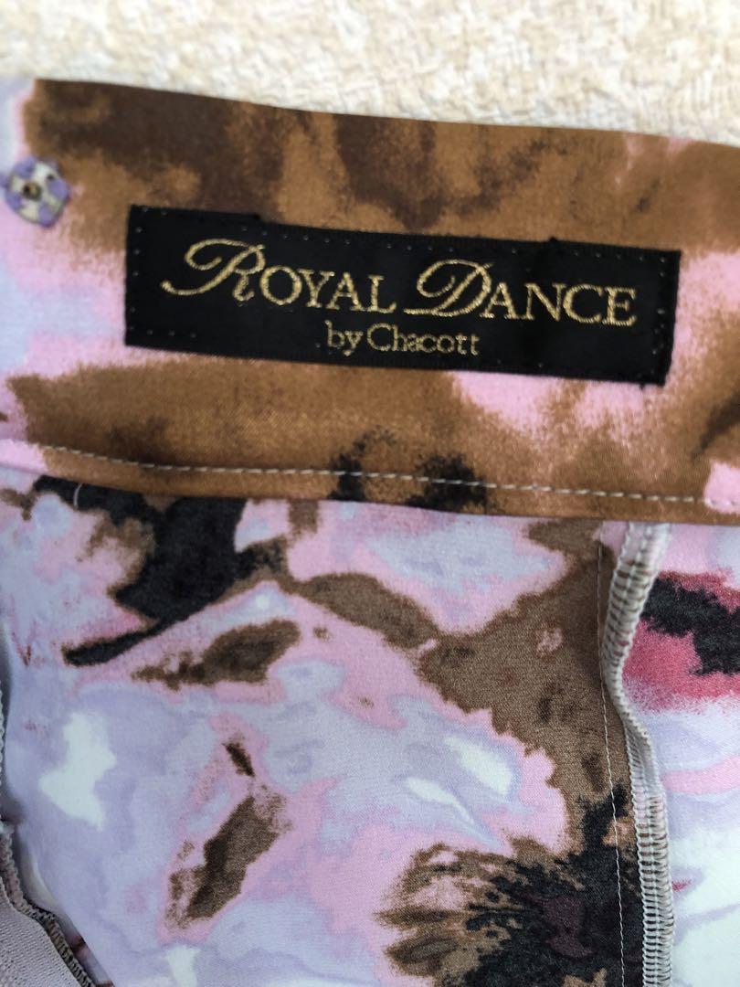 チャコット　社交ダンス　花柄フレアスカート