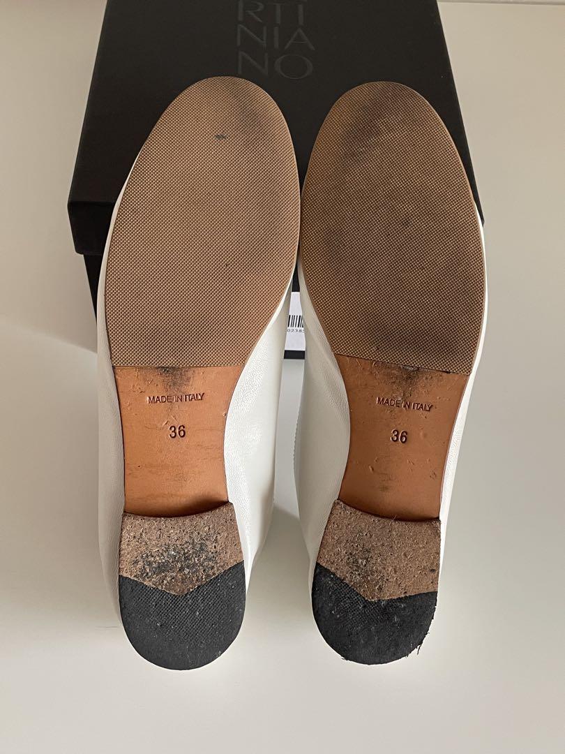 Martiniano glove shoes バレエシューズ フラット 白