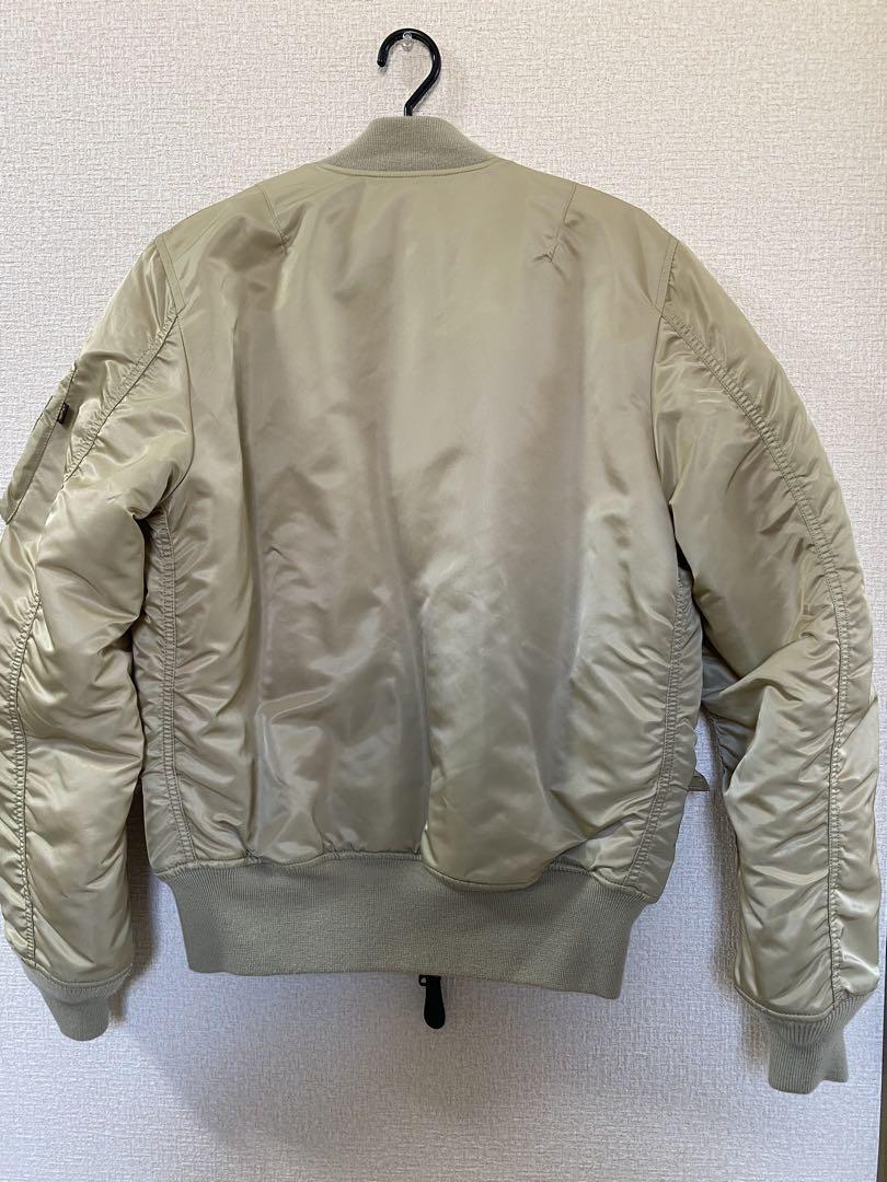 ALPHA INDUSTRIES ベージュ MA-1 フライトジャケット M