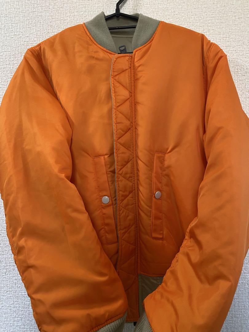 ALPHA INDUSTRIES ベージュ MA-1 フライトジャケット M