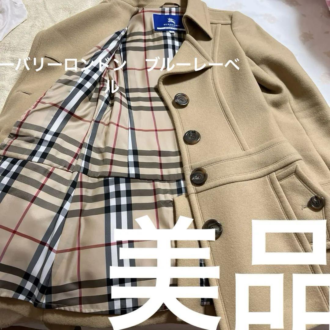 BURBERRY LONDON BLUE LABEL美品レディース半コート