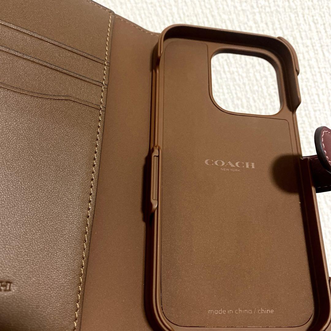 【未使用】COACH iPhone 14 Pro ケース シグネイチャー 花柄