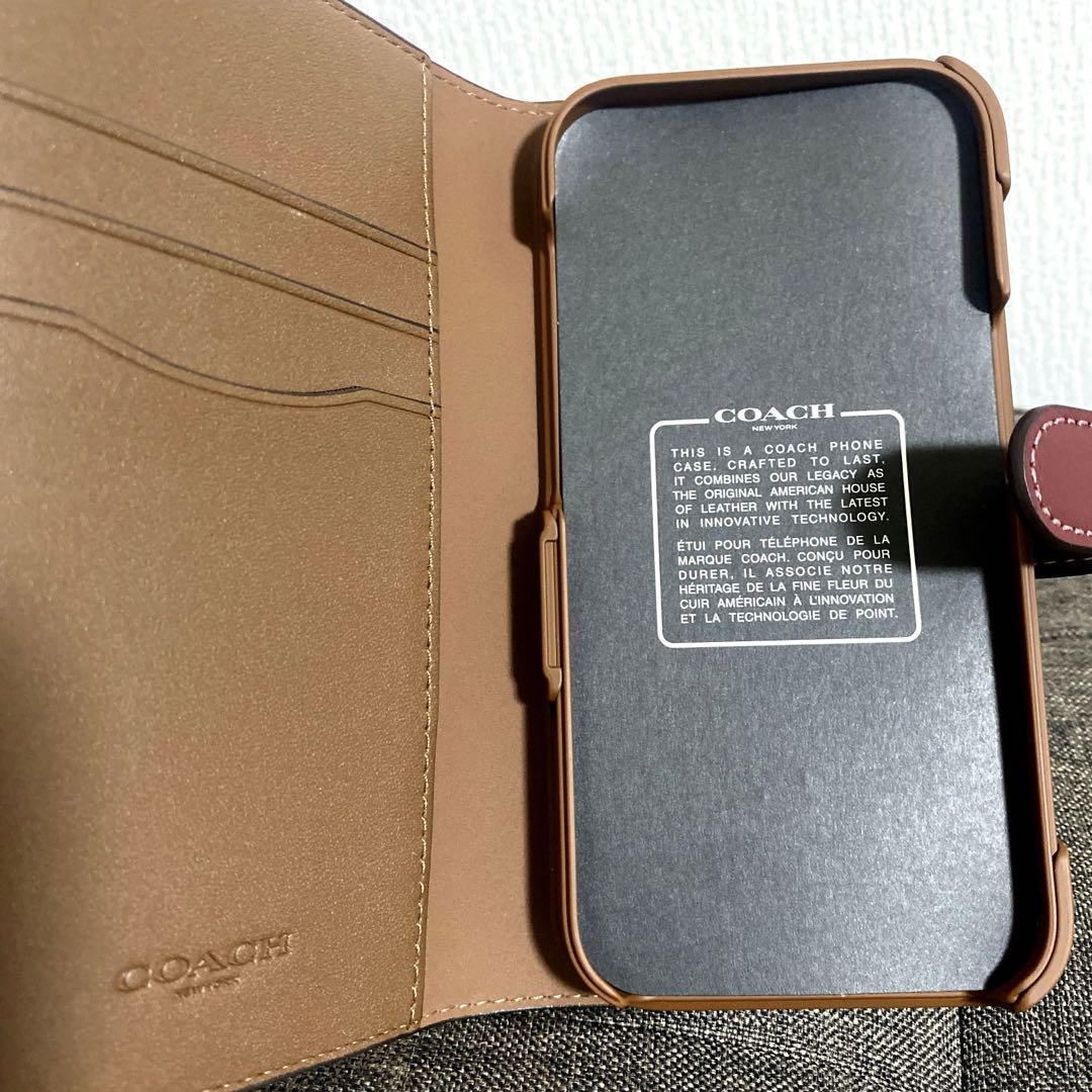 【未使用】COACH iPhone 14 Pro ケース シグネイチャー 花柄