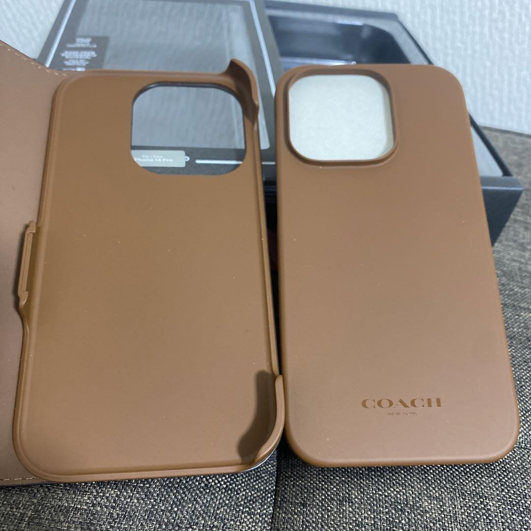 【未使用】COACH iPhone 14 Pro ケース シグネイチャー 花柄