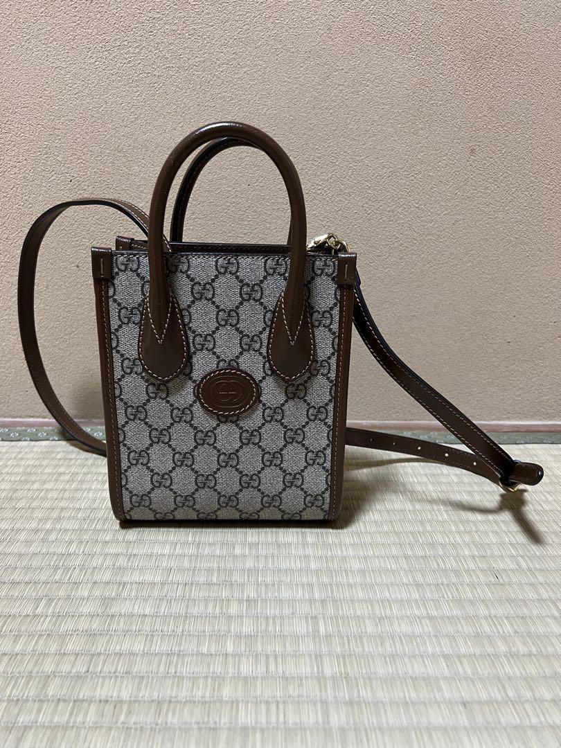 インターロッキングＧ ミニ トートバッグ GUCCI グッチ 今ならほぼ即納