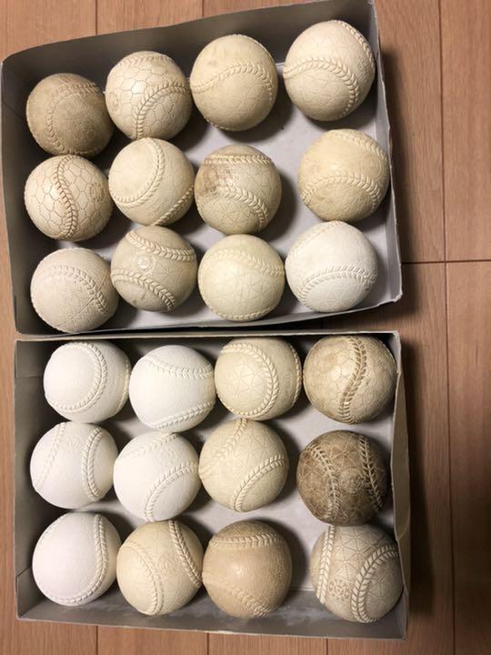 750円 最安値級価格 軟式野球ボール A球 新品5個 中古19個