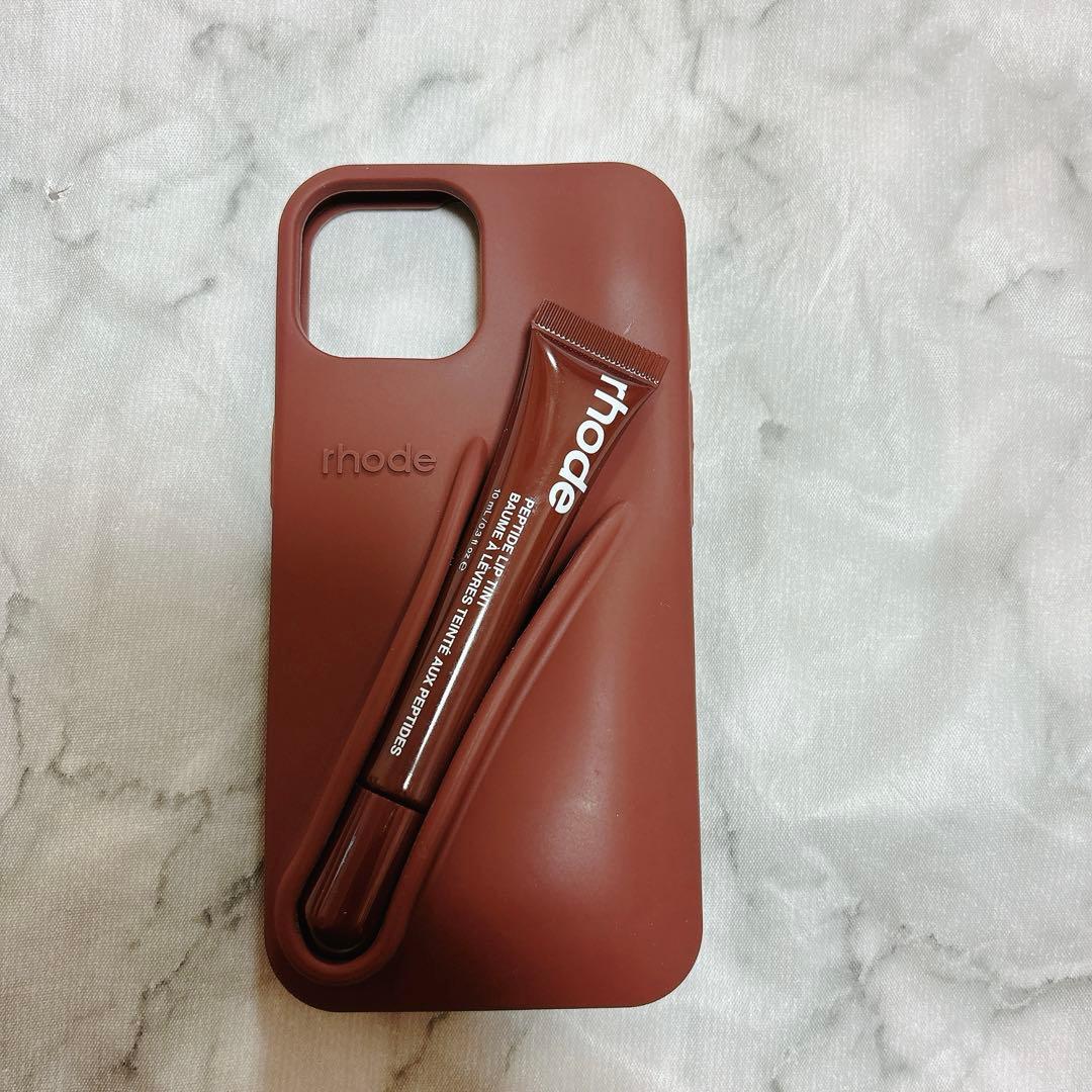 rhode iPhone 15シリコン携帯ケース＋リップespresso rhode iPhone 15