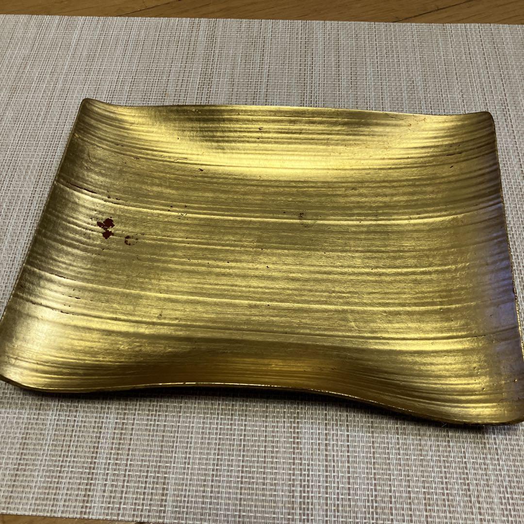 象彦製　金箔菓子器