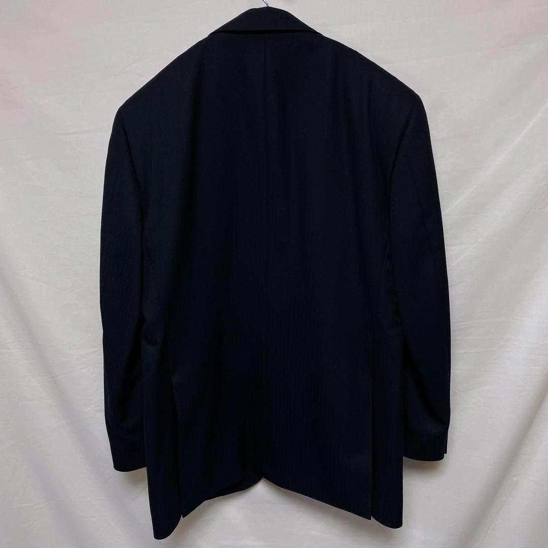 【美品バーバリーロンドンSUPER100S'】セットアップ3ピーススーツ上下黒