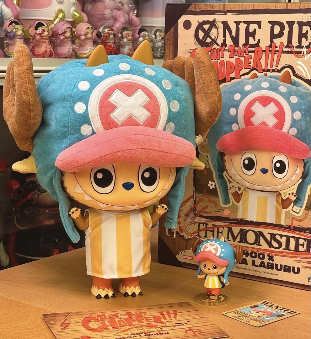 Labubu ラブブx One Piece CHOPPER チョッパー400% POPMART : Mega Labubu 400 % X One Piece Chopper – Poppers