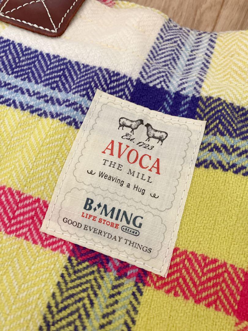 AVOCA✖️ B:MING チェック柄トートバッグ