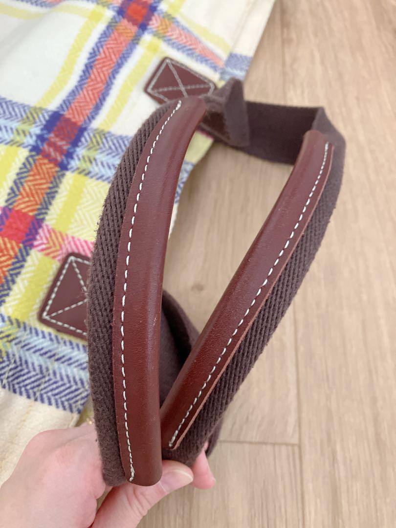 AVOCA✖️ B:MING チェック柄トートバッグ