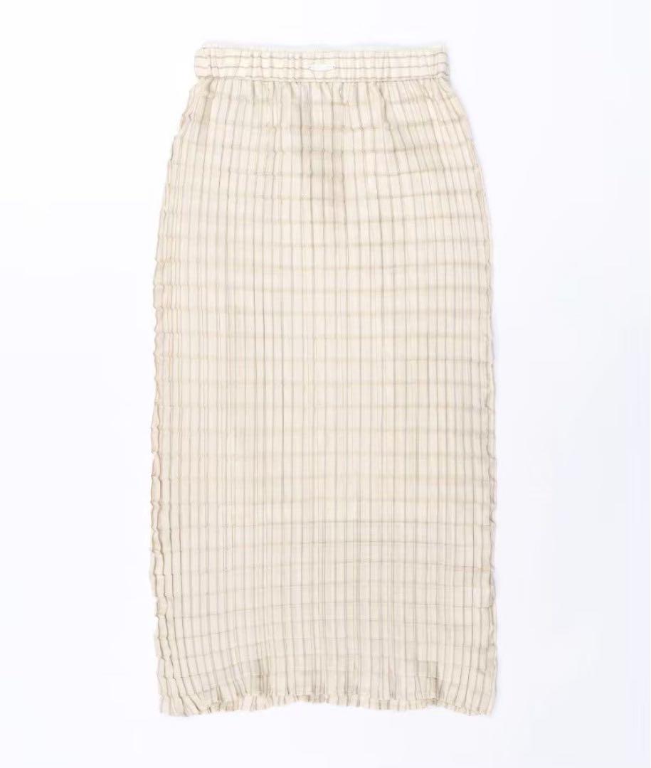 MAISON SPECIAL Box Pleated skirt