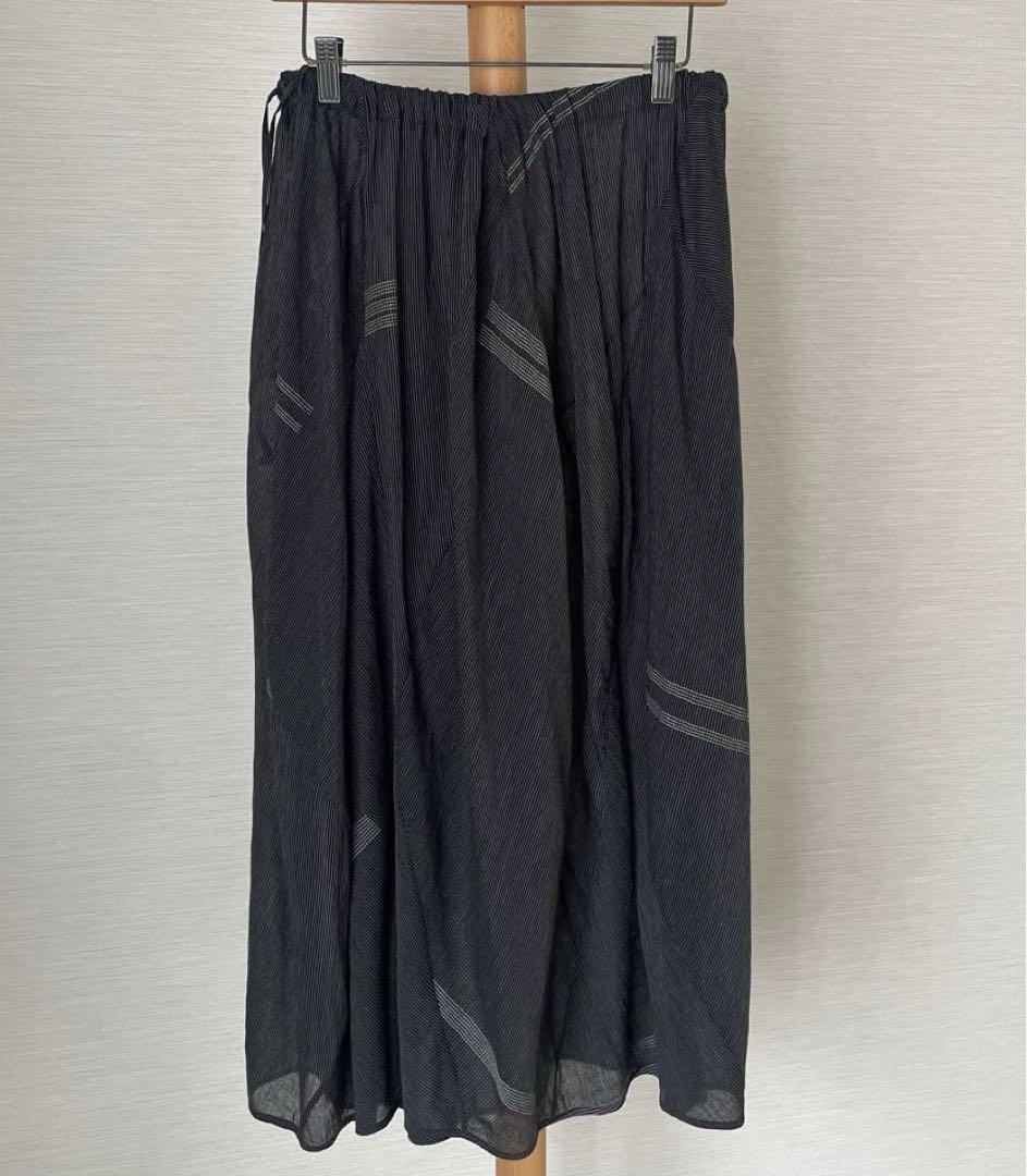 Jurgen Lehlコットンインレイ柄シアーなバルーンスカート