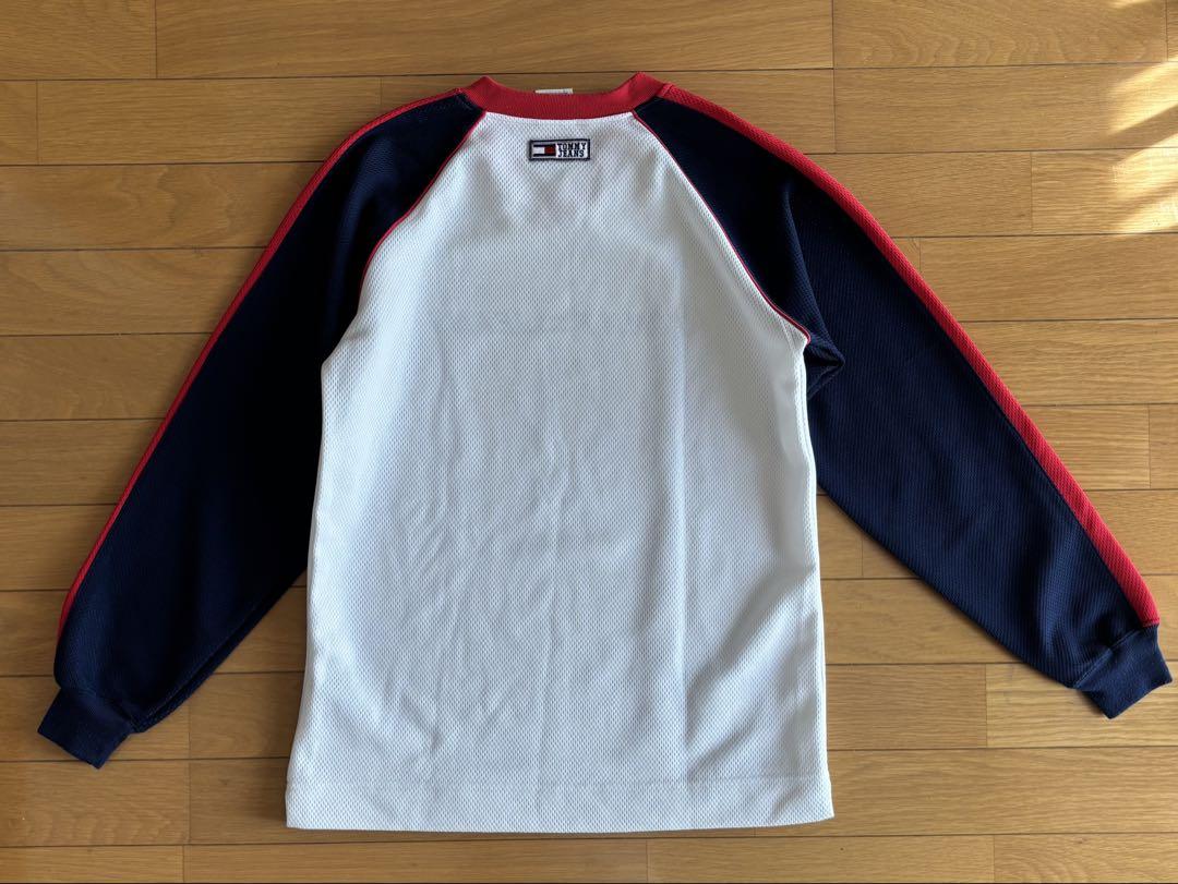 TOMMY JEANS メッシュジャージ Vネック
