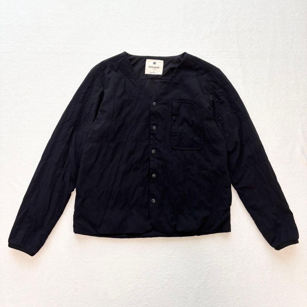 スノーピーク フレキシブルインサレーションカーディガン　ブラック　2